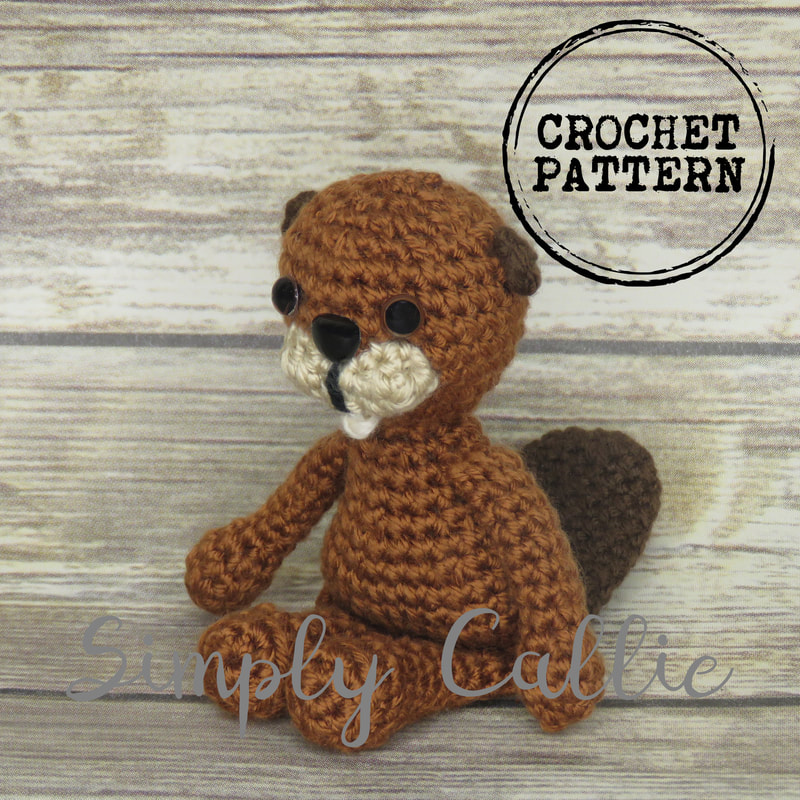 Beaver amigurumi crochet pattern.